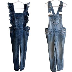 Girls overalls denim jean size 5/6